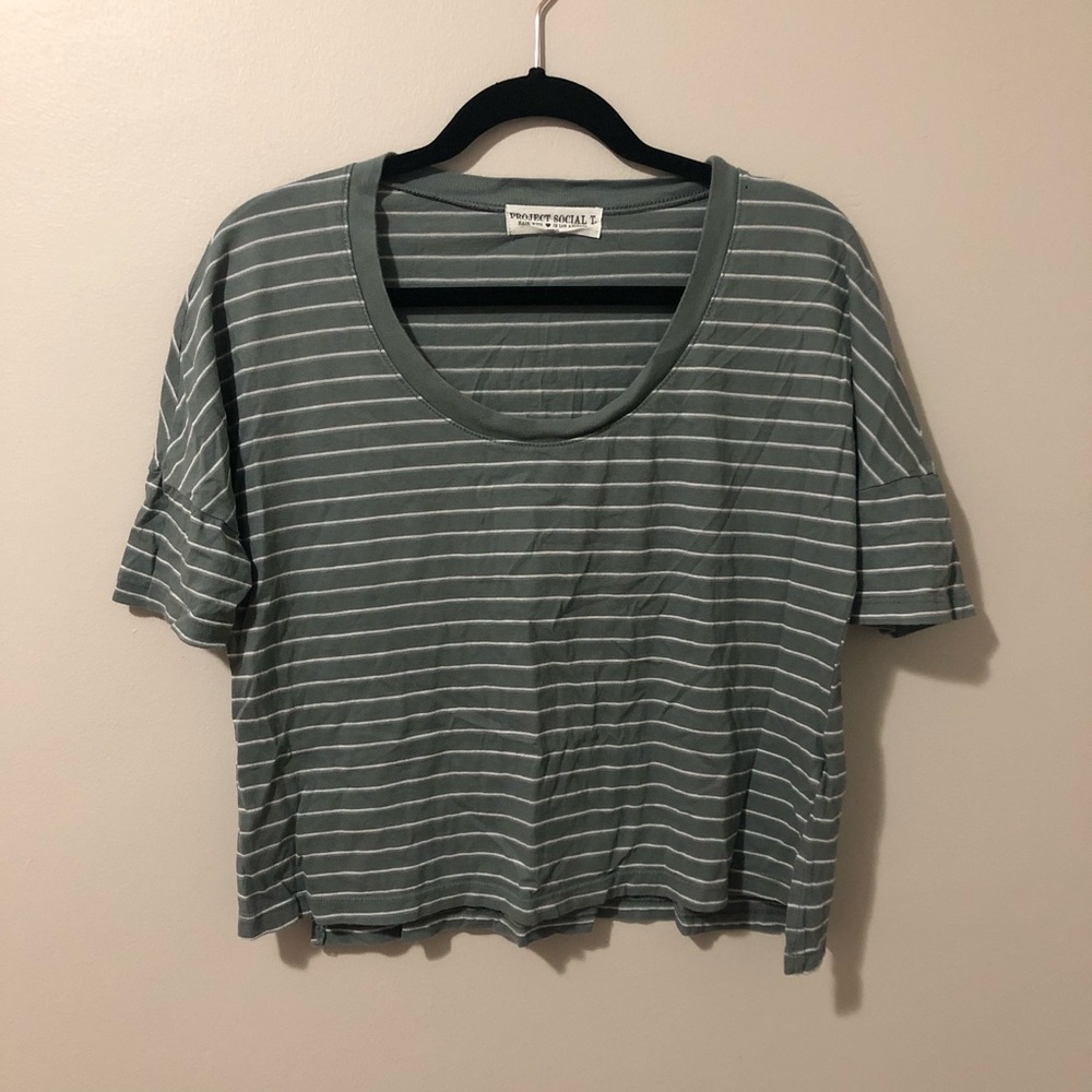 Urban Outfitters Project Social T striped crop top